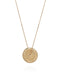 Zodiac Wheel Coin Necklace - Laura Lee - Yellow Gold 